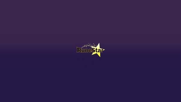 The RuneStar logo on a purple gradient background